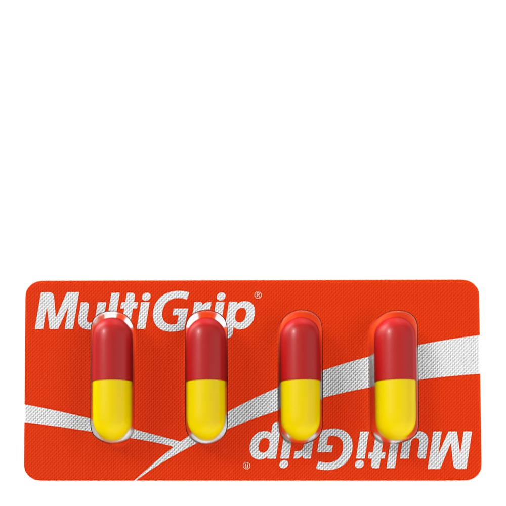 Antigripal Multigrip 400mg + 4mg + 4mg 4 Cápsulas Gelatinosas Duras