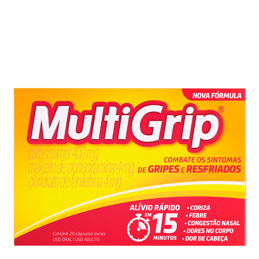 Antigripal Multigrip 20 Cápsulas - Drogaria Sao Paulo