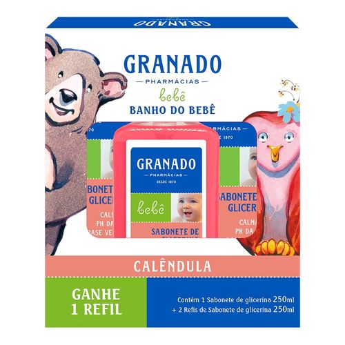 818755---Kit-Sabonete-Liquido-De-Glicerina-Calendula-2-Refis-Granado-Banho-do-bebe-250ml-Cada-1 818755---Kit-Sabonete-Liquido-De-Glicerina-Calendula-2-Refis-Granado-Banho-do-bebe-250ml-Cada-1