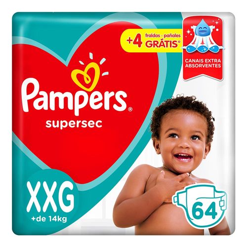 Fralda Pampers Super Sec XXG 64 Unidades