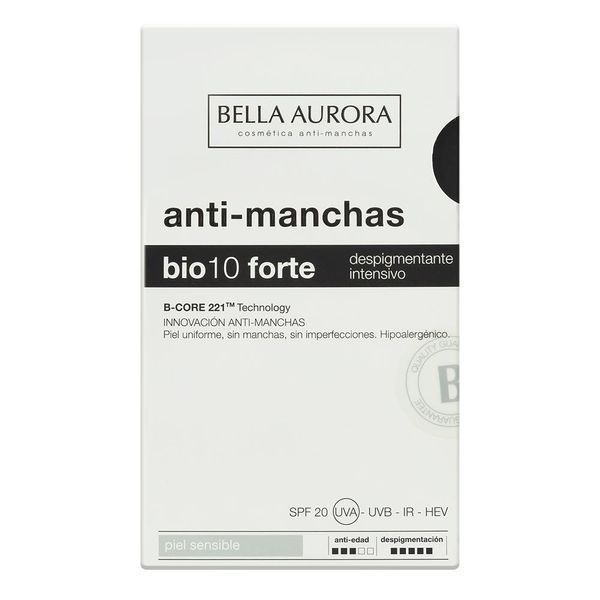 Creme Facial Bella Aurora Anti-manchas Bio 10 Forte Fps 20 Pele Sensível 30ml