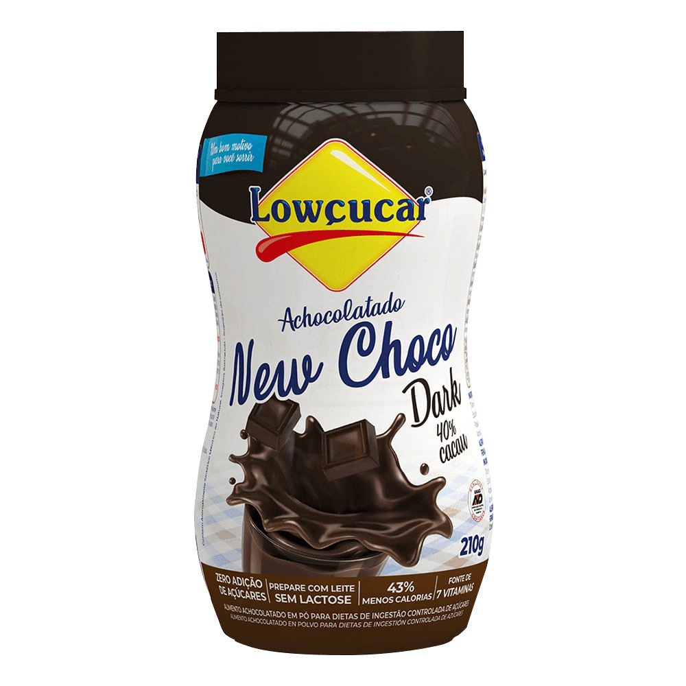 Achocolatado New Choco Dark Lowçucar 210g