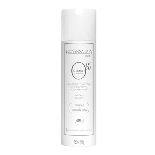 Desodorante Aerosol Giovanna Baby 0% Alumínio Neutral 150Ml
