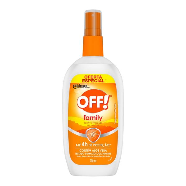 Repelente Spray Off! Family com Aloe Vera 200ml