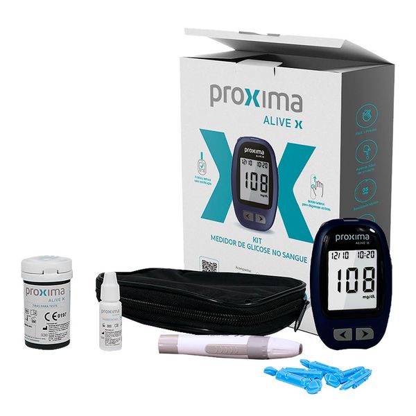 Kit Próxima Alive X Medidor De Glicose No Sangue