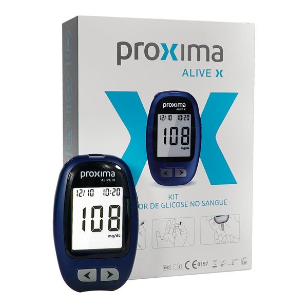 Monitor Próxima Alive X Para Teste De Glicemia
