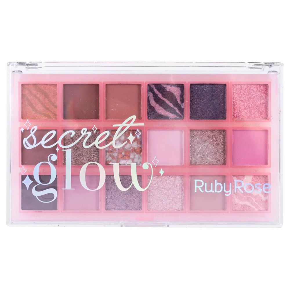 Paleta De Sombras Secret Glow Ruby Rose - Drogaria Sao Paulo