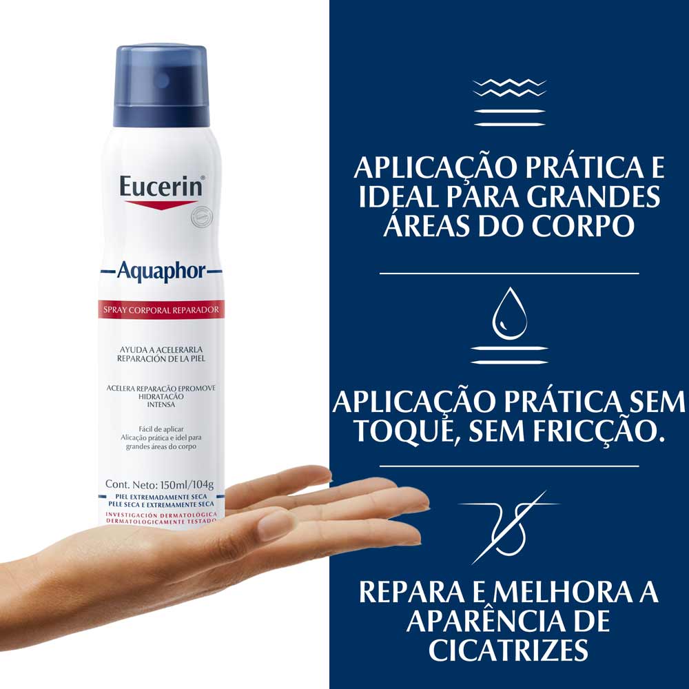 Spray Corporal Reparador Eucerin Aquaphor 150ml Drogaria Sao Paulo