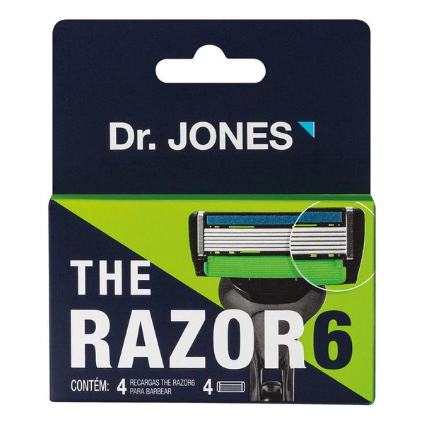 Carga de Aparelho de Barbear The Razor6 4 Unidades