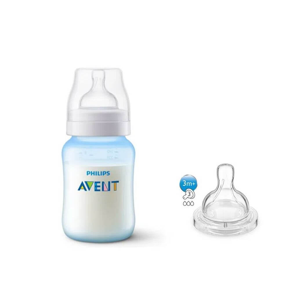 Kit Duplo Mamadeira Anti Colic Transparente 260ml Philips Avent 935293030