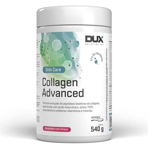 Collagen Advanced Pote 540G Dux Nutrition Cranberry e Pitaya