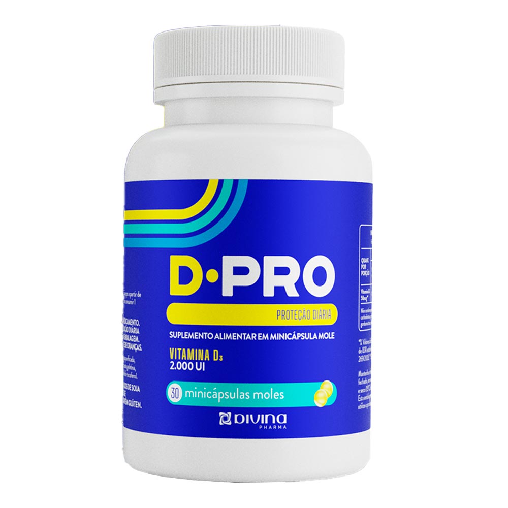 Vitamina D.Pró 2000UI 30 Minicápsulas Moles - Drogaria Sao Paulo