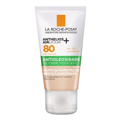 Protetor Solar Facial La Roche-Posay Fps 80 Anthelios Airlicium+ Antioleosidade Cor 1.0 40G Gel Creme