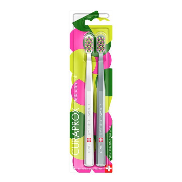 Kit Escova De Dente Ultra Soft 5460 Curaprox 2 Unidades