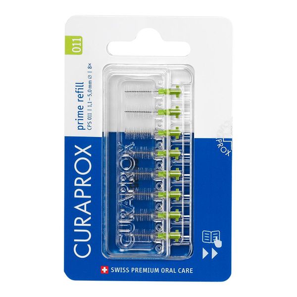 Refil Para Escova Interdental Curaprox Cilíndrico Cps 011 8 Unidades