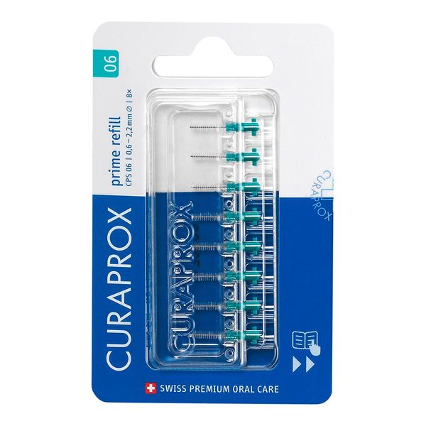 Refil Para Escova Interdental Curaprox Cilíndrico Cps 06 8 Unidades