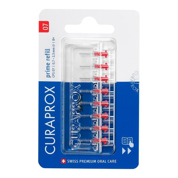 Refil Para Escova Interdental Curaprox Cilíndrico Cps 07 8 Unidades