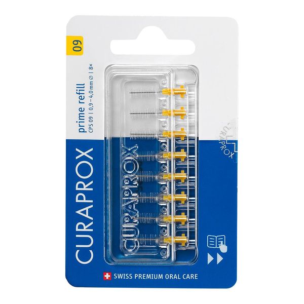 Refil Para Escova Interdental Curaprox Cilíndrico Cps 09 8 Unidades