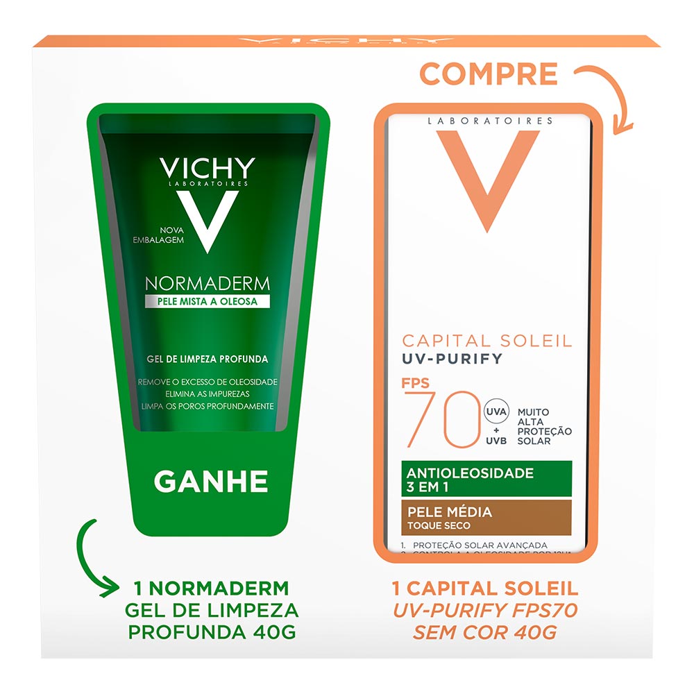 Gel De Limpeza Profunda Facial Vichy Normaderm 300g - Drogaria Sao Paulo