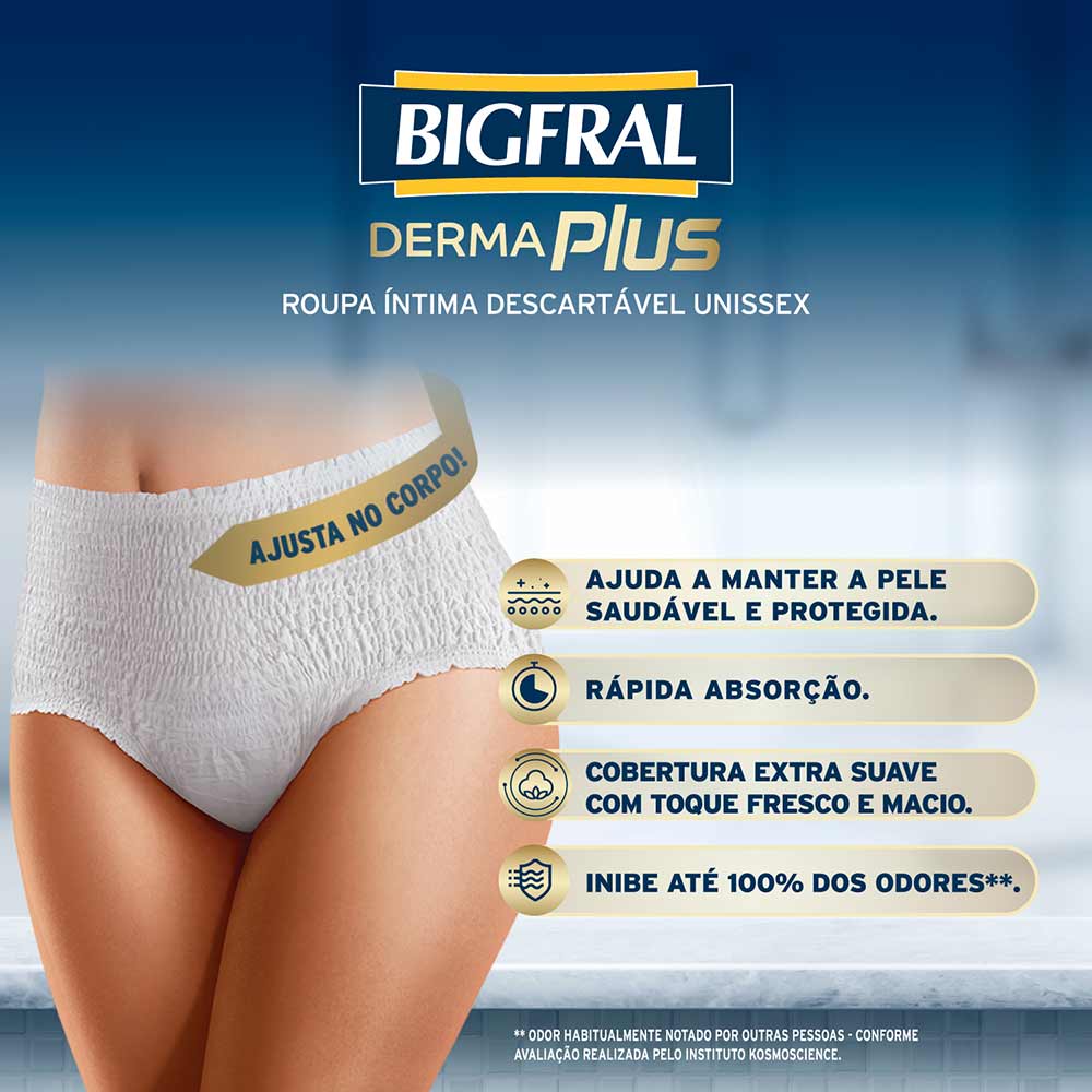 Roupa Íntima Bigfral Dermaplus G/GX 7 Unidades - Drogaria Sao Paulo