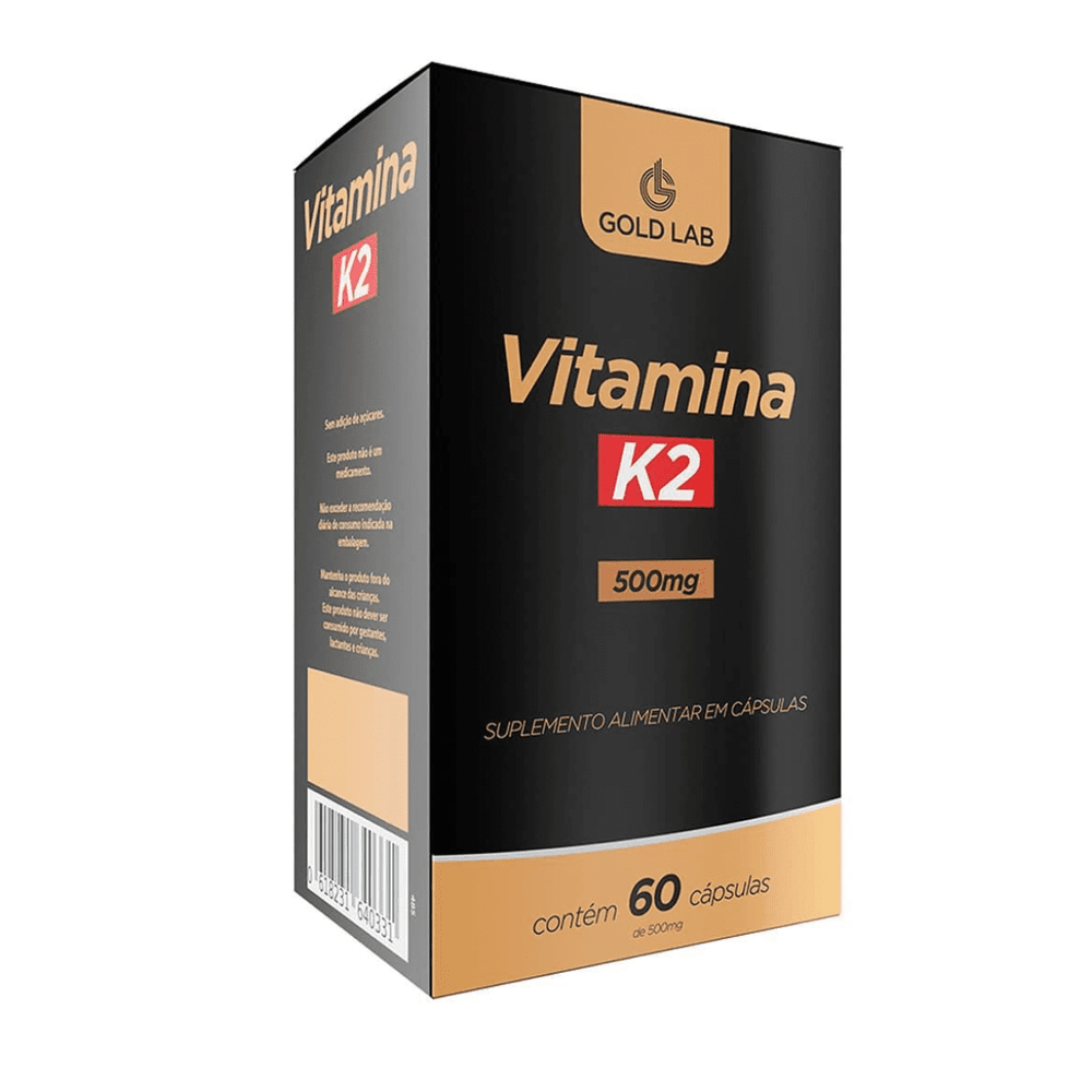 Vitamina K2 500MG C/60 Cápsulas - Gold Lab - Drogaria Sao Paulo