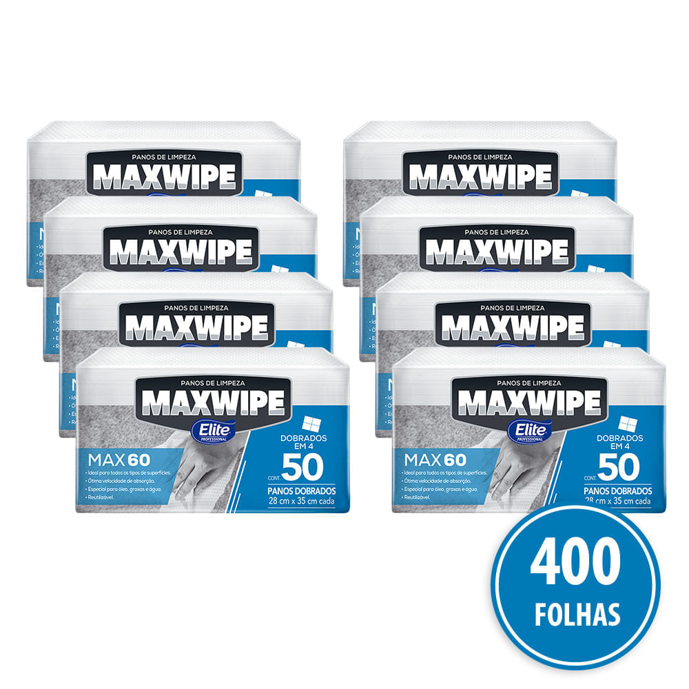 Produtos - Panos de Limpeza - Multiuso - MAXWIPE MAX60 DOBRADO - Elite  Professional - Brasil