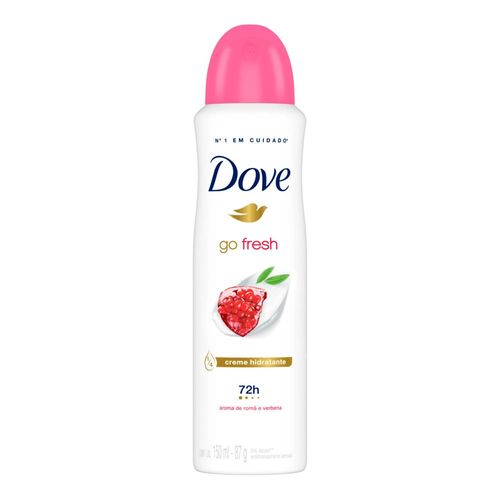 Desodorante Antitranspirante Aerosol Dove Go Fresh Romã E Verbena 150Ml