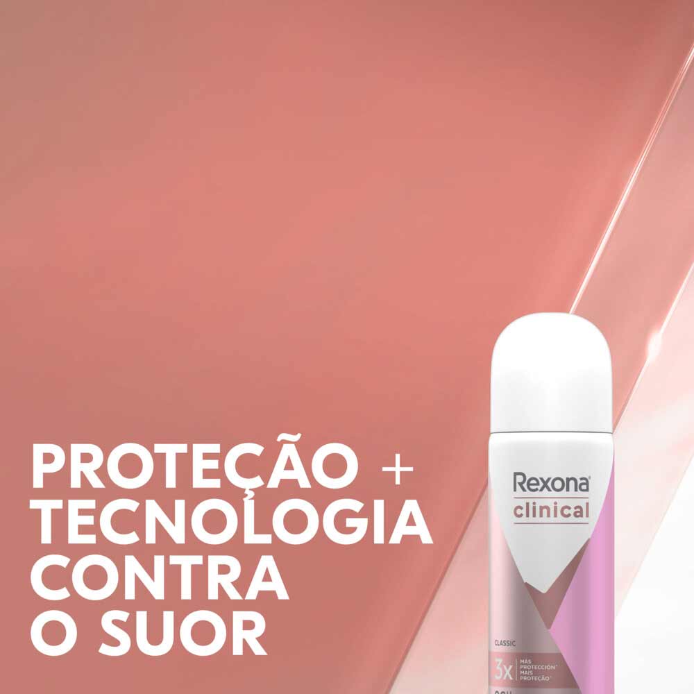 Desodorante Aerosol Rexona Feminino Clinical Classic 150ml