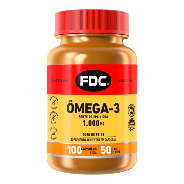Ômega 3 1000mg FDC 100 Comprimidos