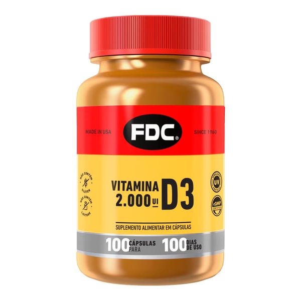 Vitamina D3 2000UI FDC Divina 100 Comprimidos