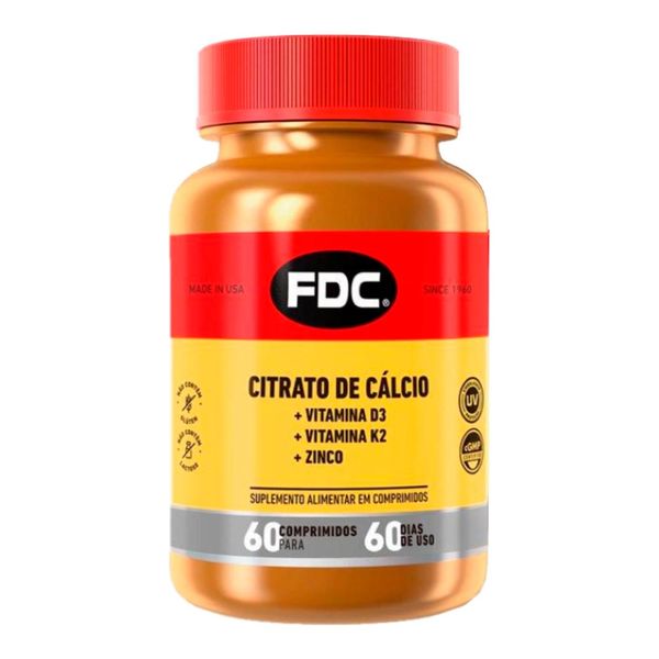 Citrato de Cálcio + Vitamina D + Vitamina K + Zinco Biowell 60 Comprimidos