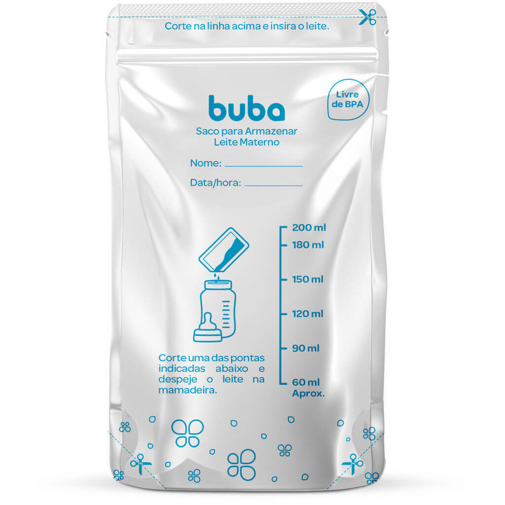 Saco para Armazenar Leite Materno + buba 935297744