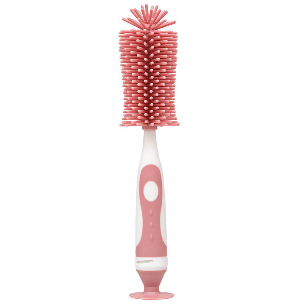 Escova para Mamadeira em Silicone Rosa + buba 935297812