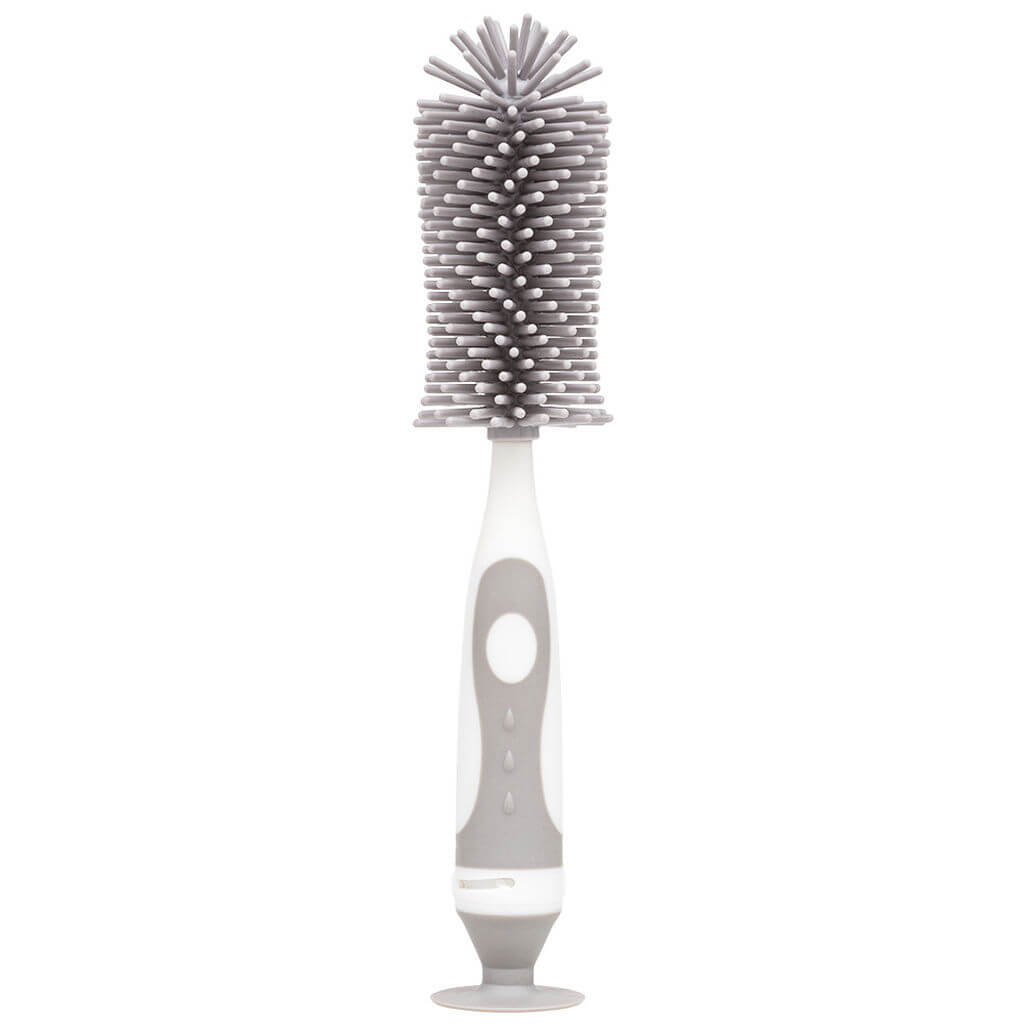 Escova para Mamadeira em Silicone Cinza + buba 935297814