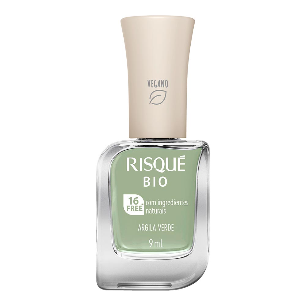 Esmalte Risqué Bio Argila Verde 9ml
