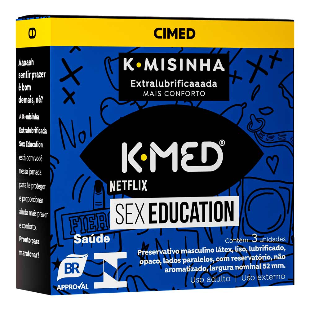 Preservativo K-Med Extra Lubrificado Sex Education K-Misinha 3 Unidades -  Drogaria Sao Paulo