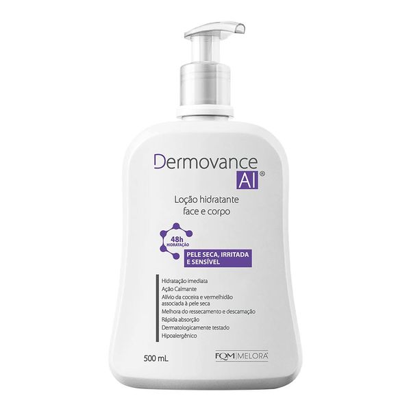 Loção Hidratante Facial E Corporal Dermovance AI 500ml