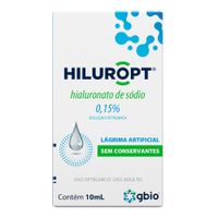 Hiluropt Hialuronato De Sódio 0,15% Lagrima Artificial Solução Oftálmica  10ml Gbio