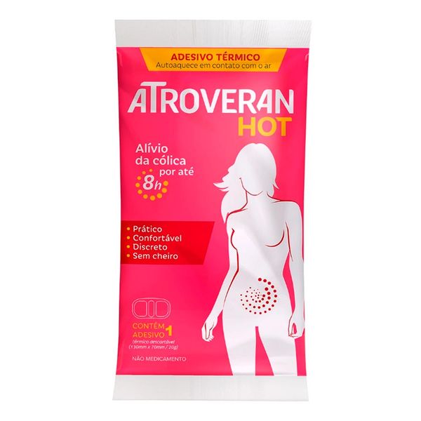 Adesivo Térmico para Cólica Atroveran Hot 1 Unidade