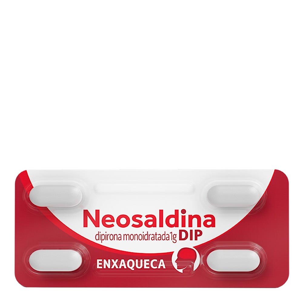 Analgésico Neosaldina Dip 1g 4 Comprimidos
