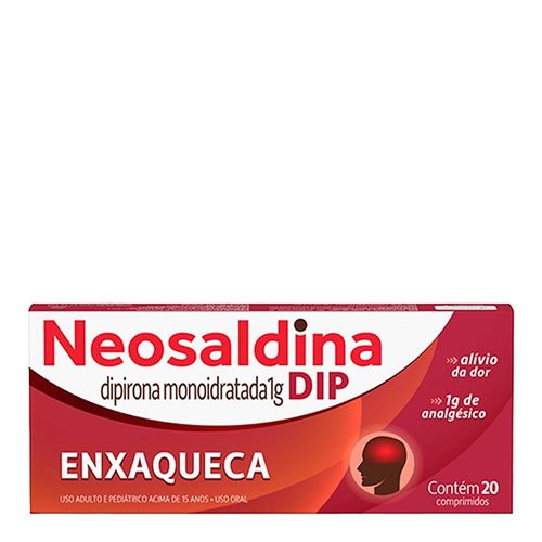 Analgésico E Antitérmico Neosaldina Dip 1G 20 Comprimidos