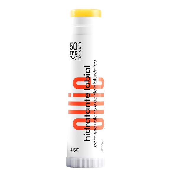 Hidratante Labial Ollie Bastão FPS50 Menta Refrescante 4,5g