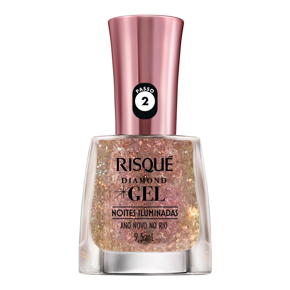Esmalte Risqué Gel Diamond Noites Iluminadas Ano Novo No Rio 9,5ml ...