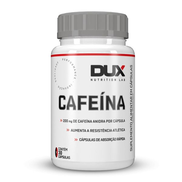 Cafeína Pote 30 Cápsulas Dux Nutrition Cafeína - Pote 30 Cápsulas