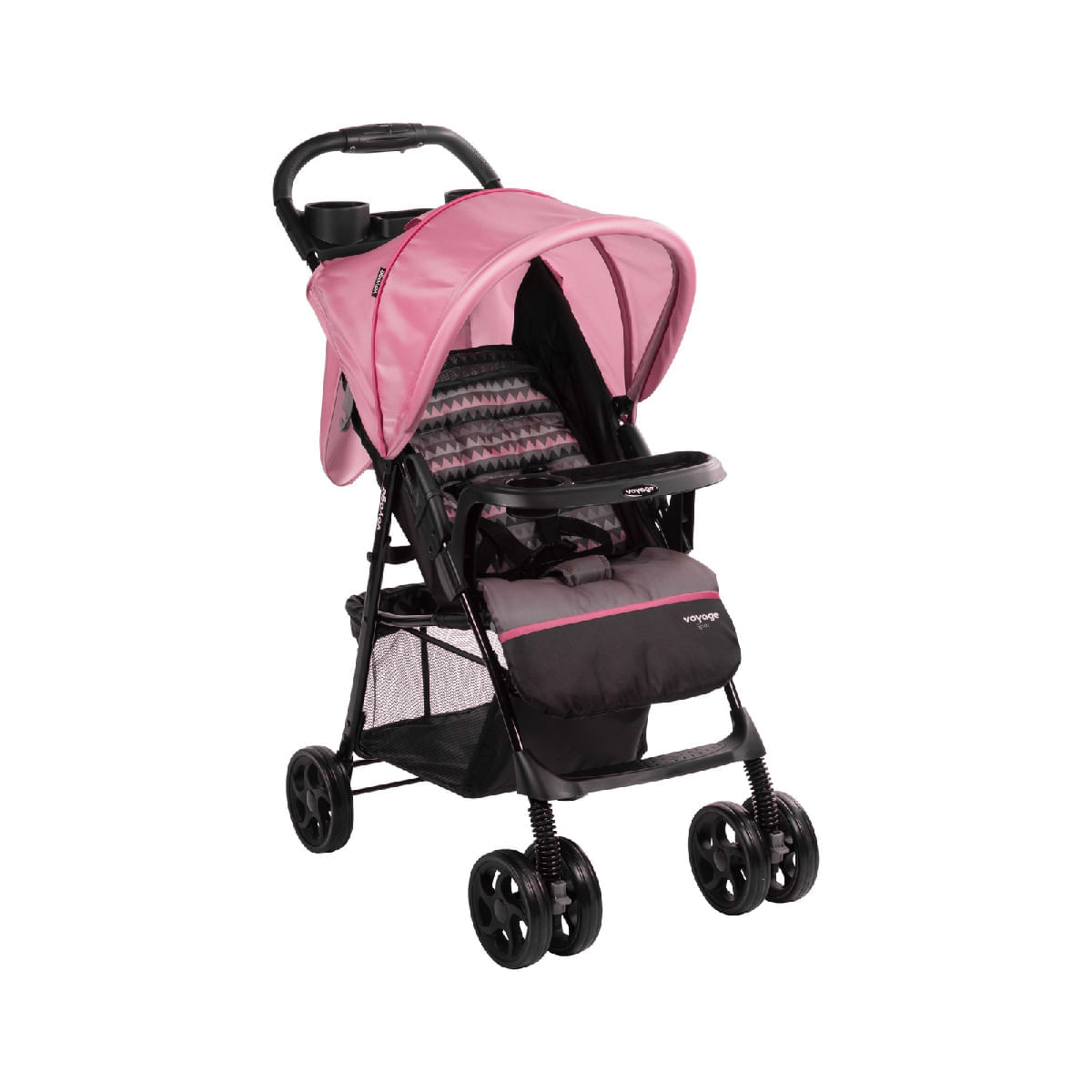 Carrinho de Bebê Passeio Vira Berco Spot Rosa Geo + voyage 935300099