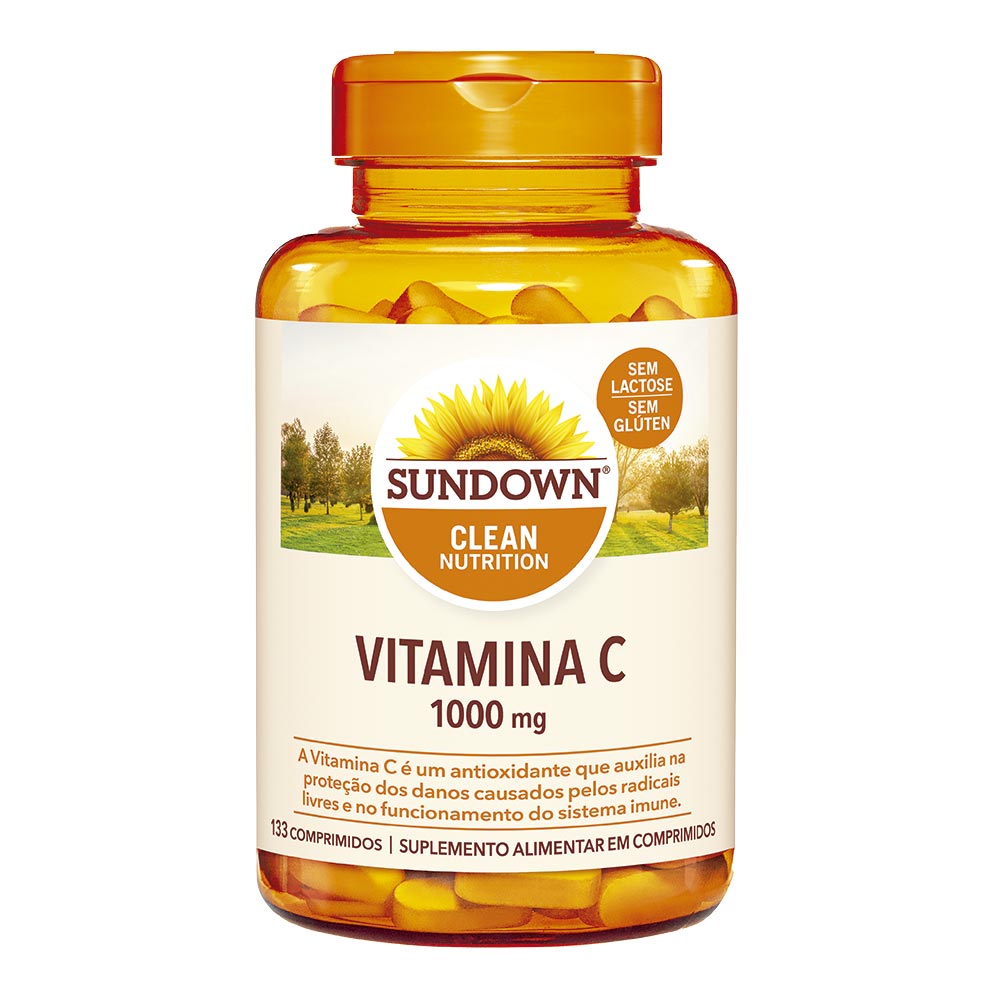 Vitamina C Sundown Naturals C 1000mg 100 Comprimidos - Drogaria