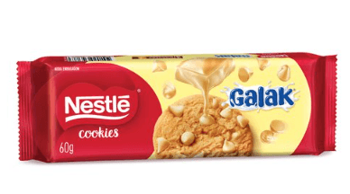 Cookies Nestlé Galak Gotas De Chocolate Branco 60g