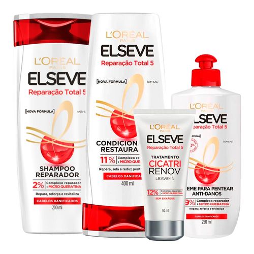 Kit-Elseve-Shampoo-Reparacao-Total-5--400ml---Condicionador400ml---Creme-Para-Pentear-Elseve-250ml---Leave-In-Cicatri-Renov-50ml-1