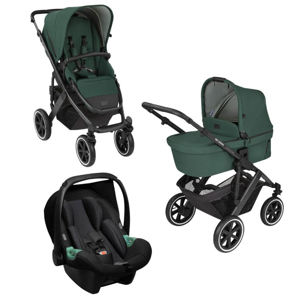 Carrinho Salsa 4 Basil com Moises e Bebê Conforto Tulip Black Abc Design 935301495