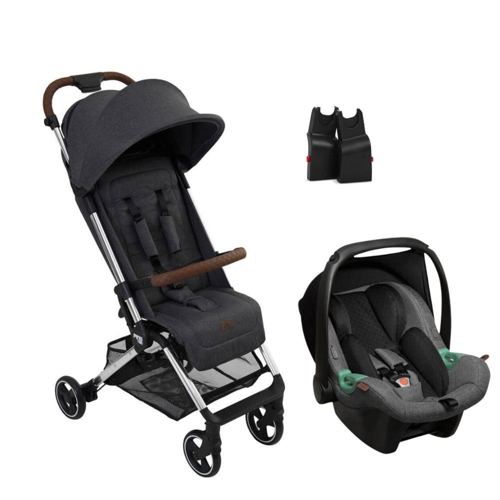Carrinho Ping Two Diamond Asphalt com Bebê Conforto Tulip Abc Design 935301496